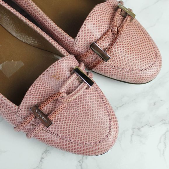 Ferragamo Pink Snake Loafers 6AA - Picture 3 of 7